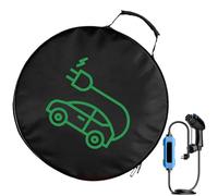 EV Charger Cable Storage Bag - Oxford Cloth Hoses Organizer, Car Tools Cable Bag, Portable Carry Case | Electric Vehicle Charging Ccable Holder for Trunk RV Camper Storage, Daily Driving Road Trip