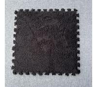 EVA Alfombrilla De Suelo De Espuma De Rompecabezas Esponjoso,Alfombra de Espuma de Felpa,10 Uds.Evita Resbalones, Cortable,Gruesa,Entrelazada,Losetas de Alfombra para Dormitorio Balcón