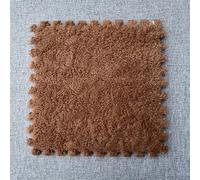 EVA Alfombrilla De Suelo De Espuma De Rompecabezas Esponjoso,Alfombra de Espuma de Felpa,10 Uds.Evita Resbalones, Cortable,Gruesa,Entrelazada,Losetas de Alfombra para Dormitorio Balcón