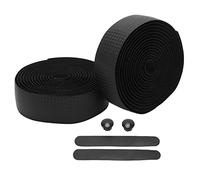 Eva Bicycle Manebar Cinticación de cinta de bicicleta Manija de ciclismo PU Cuero Pu Absorción de amortiguadores antideslizantes para barra de caída (Negro)