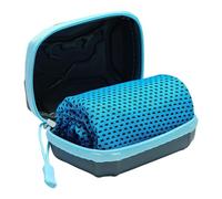 EVA Boxed Cooling Towel For Neck And Face - 4 Pack Quick-Dry Sports Ice Towel For Gym, Yoga, Golf, Running, Camping & Hot Weather | Instant Chill Sweat-Absorbing Towels With EVA Portable Travel Case