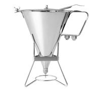 Eva Collection Embudo Dosificador Pastelería Inox 3 Boquillas Masa Bignè