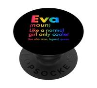 Eva como Una Chica Normal Solo Cooler Queen Nombre PopSockets PopGrip Adhesivo