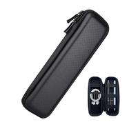 EVA - Funda de transporte, lápiz de bolsillo, funda rígida con bolsillo de malla y banda elástica compatible con Apple Pencil Pro/(2e/1ª generación) bolígrafo estilográfico lápiz stylet, color negro