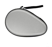 Eva - Funda protectora para raqueta de tenis de mesa, a prueba de golpes, bolsa de almacenamiento para 2 palas y pelotas de ping pong para calabaza (plata) (1)