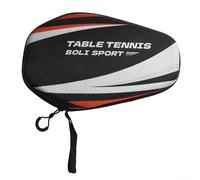 EVA Hard Shell Table Tennis Paddle Bag con almacenamiento para raquetas y pelotas, equipado con banda elástica y asa de transporte (modelo PB005-A)