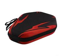EVA Hard Shell Table Tennis Paddle Storage Bag con correa de transporte, diseño impermeable y a prueba de polvo, gran capacidad para raquetas y pelotas, banda elástica interior para estabilidad