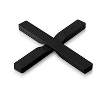 EVA SOLO | 2 salvamanteles magnéticos | Nylon Recubierto de Silicona con imanes incorporados | Apto para lavavajillas | Colocado en Forma Transversal o Dividido en 2 | Diseño danés | Negro