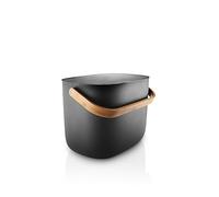 EVA SOLO | Contenedor de reciclaje Reflect de 16 L para 2 bolsas | Separe y recicle eficientemente los cubos de basura de tamaño mediano | balance automático inteligente de la tapa | Negro