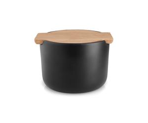 Eva Solo Cuenco salero con tapa Nordic Kitchen negro