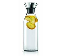 EVA SOLO | Jarra Frigorífica 1,4l | para Bebidas frías y Calientes | Vidrio de borosilicato Apto para lavavajillas | Labio vertedor de Acero Inoxidable y Silicona | Diseño danés