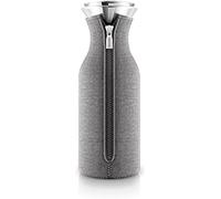 EVA SOLO Jarra para frigorífico | Diseño escandinavo | 1 litro - 1,0 litros | Vidrio borrosilicato de Acero Inoxidable | Apta para lavavajillas | 100% antigoteo | Dark Grey Wowen
