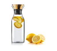 Eva Solo Jarra Nevera Tapa basculante, vidrio borosilicato, acero inoxidable, latón 1 L