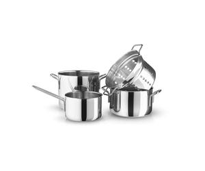 Eva Solo Juego de ollas Eva Trio Stainless Steel. 4 piezas Acero inoxidable
