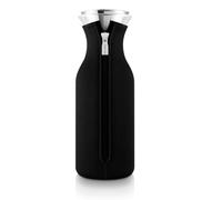 Eva Solo Kylskåpskaraff Negro 1 litro | Borde de vertido de acero inoxidable y silicona