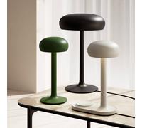 Eva Solo lámpara de mesa LED recargable Emendo, verde, atenuable, IP44