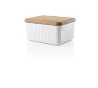 EVA SOLO Legio Nova-Manteca con Tapa de Madera de Roble, Blanco, Medium