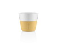 Eva Solo Lungo Mug Golden Sand Set de 2 Tazas de Café Porcelana Silicona 230 ml