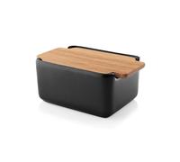 Eva Solo Mantequillera Nordic kitchen tapa de roble 10x15 cm negro