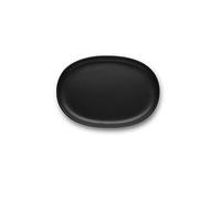 Eva Solo Plato de cocina nórdico Plato llano ovalado Plato de servicio Negro 26 cm