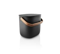 Eva Solo Reflect - Cubo de basura de reciclaje de 6 litros, separa y recicla eficientemente en tamaño pequeño, soporta circularidad y compostaje, equilibrio automático inteligente de tapa, color negro