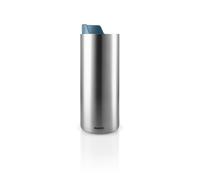 EVA SOLO Urban To Go - Taza térmica de 0,35 L, color azul oscuro, doble pared con aislamiento al vacío, apta para lavavajillas con práctica correa de sujeción y tapa de clic, color azul polvoriento