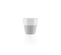 Eva Solo Vaso de Espresso 5706631070683 501044, Recubrimiento de Silicona, 80 ml, Porcelana, mármol Gris, 6 x 6 x 6 cm, 2 Piezas