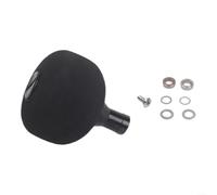 Eva Spherical Fishing Reel Knob Lightweight Moisture Resistant Handle Grip For Casting Reel DIY For Modification Parts Black Finish Kit With Hardware (negro)