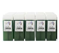 EVA VISNÚ CERA DEPILATORIA ROLL-ON - Caja con 20 cartuchos de 110 g. de cera tibia verde.