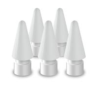 Evach Paquete de 5 puntas de repuesto para lápiz Apple, compatibles con Apple Pencil de 1ª generación y 2ª generación, color blanco