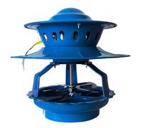 Evacuador de humo de chimenea - Ventilador de corriente de 100 W para chimenea y caldera, diseño de 8 cuchillas, construcción de metal a prueba de polvo, ideal para uso residencial