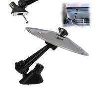 Evadollina Trommel, Platillos de batería, Mini batería, Platillo de choque para coche, Tambor de ventilación para coche, Regalos navideños (Plata)