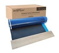EVAFLOOR Aislante Suelo Laminado 1x20 metros | Base Aislante Suelo Laminado Antihumedad | Fabricado con base de Eva 2mm + Lámina Antihumedad | Incluye Adhesivo