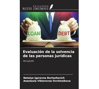 Evaluación de la solvencia de las personas jurídicas: Monografía