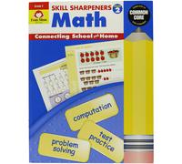 EVAN-MOOR 4546 Skill Sharpeners Math Book, Grade 2, 0.5"" Height, 8.5"" Width, 11"" Length