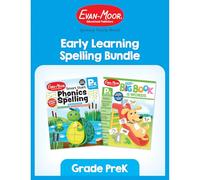 Evan-Moor Educational Publishers Early Learning Spelling Activity Book Bundle, Grade PreK