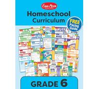 Evan-Moor - Plan de estudios de educación en casa, grado 6, paquete de 24 libros de trabajo, lectura, escritura, matemáticas, ciencias, geografía, ortografía, vocabulario, idioma, estudios sociales