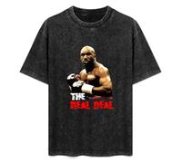 Evander Holyfield Real Deal Boxing Mens T-Shirt Unisex Black Top tee S