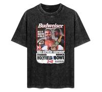 Evander Holyfield Vs Riddick Bowe Cool Boxing Fight Card Poster Mens T-Shirt Unisex Black Top tee 3XL