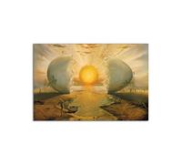 EVANEM El amanecer de Salvador Dalí Cuadros De Arte De Pared.Cuadros De cuadro Reproducción De Impresión En Lienzo Enmarcado Arte De Pared Decoración 80x130cm Sin Enmarcar