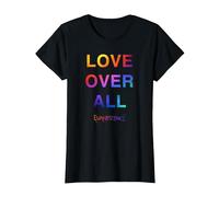 Evanescence Love Over All Camiseta, Mujer, Negro, L