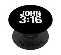 Evangelio de Juan Verso Bíblico Minimalista Cris PopSockets PopGrip Adhesivo