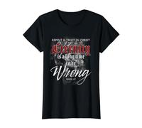 Evangelism Faith Gospel: Eternity is a Long Time to Be Wrong Camiseta gráfica económica, Mujer, Negro, XS