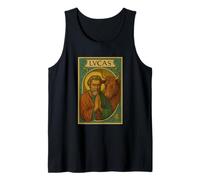 Evangelista Lucas (Lucas) Tarjeta Santa con el Símbolo del Toro Camiseta sin Mangas