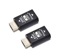 EVanlak 3ª generación Hdmi Edid Emulador Passthrough Eliminated Emulator Adaptador Funciona con Mac Thunderbolt a HDMI Switches/Extender/Receptor AV/Divisores de video 4k - 3840x2160@60Hz - Paquete de