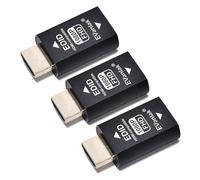 EVanlak Adaptador de emulador Hdmi Edid Passthrough eliminado de 3ª generación Funciona con conmutadores Mac Thunderbolt a HDMI/Extensor/Receptor AV/Divisores de vídeo -1920X1080@59hz-3 Unidades