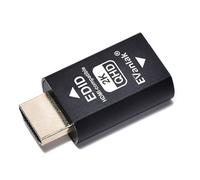 EVanlak Hdmi Edid Emulador Passthrough 3rd Generrtion Premium Aluminio Eliminado Emulador Adaptador Trabajo con Mac Thunderbolt a HDMI Switches/Extensor/Receptor AV/Divisores de video 2K 2560x1440 60hz@60H