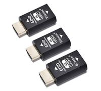 EVanlak Hdmi Edid Emulador Passthrough eliminado Emulador Adaptador de 3ª Generación Funciona con Mac Thunderbolt a HDMI Switches/Extender/Receptor AV/Divisores de Video 4K - 3840x2160@60Hz-Paquete de