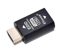 EVanlak Hdmi Edid Emulator Passthrough - Adaptador emulador eliminado de aluminio premium de 3ª generación que funciona con Mac Thunderbolt a interruptores HDMI, extensor, receptor AV, divisores de