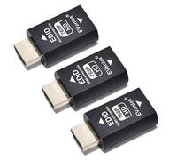 EVanlak Hdmi Edid Emulator Passthrough - Adaptador emulador eliminado de tercera generación funciona con Mac Thunderbolt a interruptores HDMI, extensor, receptor AV, divisores de video, 1024 x 768 @